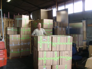 40 papkasser til vores projekt i Jajce